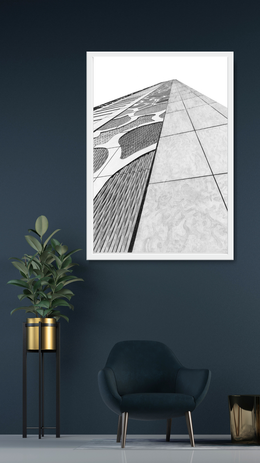 Capturing the essence of the richness and diversity of the UAE, Debbie New’s latest collection of wall art drawings highlights the beauty and grandeur of familiar elements of the UAE region and Dubai. From majestic buildings to breathtaking wildlife, the Iconic Dubai fine art wall art collection pays homage to this golden city, an eloquent narrative etched in graphite.